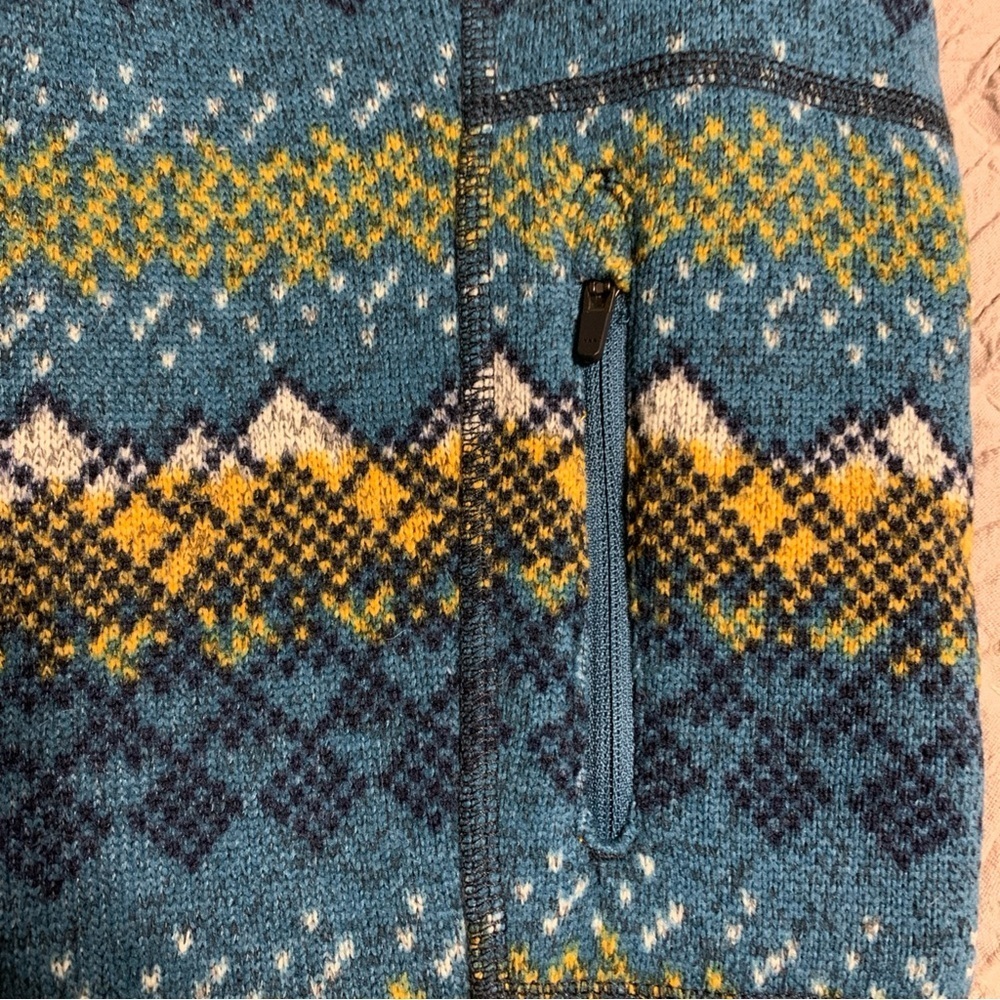 The North Face Men's 1/2 Zip Fair Isle Pullover Jacket SZ M Aztec Print - Picture 4 of 14